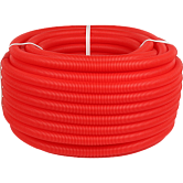 Труба гофрированная d 40 (34х40) цвет красный, бухта 30м