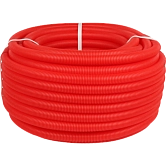 Труба гофрированная d 40 (34х40) цвет красный, бухта 30м