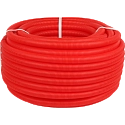 Труба гофрированная d 20 (18х21) цвет красный, бухта 50м