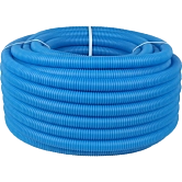 Труба гофрированная d 32 (25.5х32) цвет синий, бухта 50м